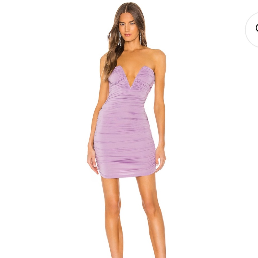 Superdown Vivienne Ruched Mini Dress